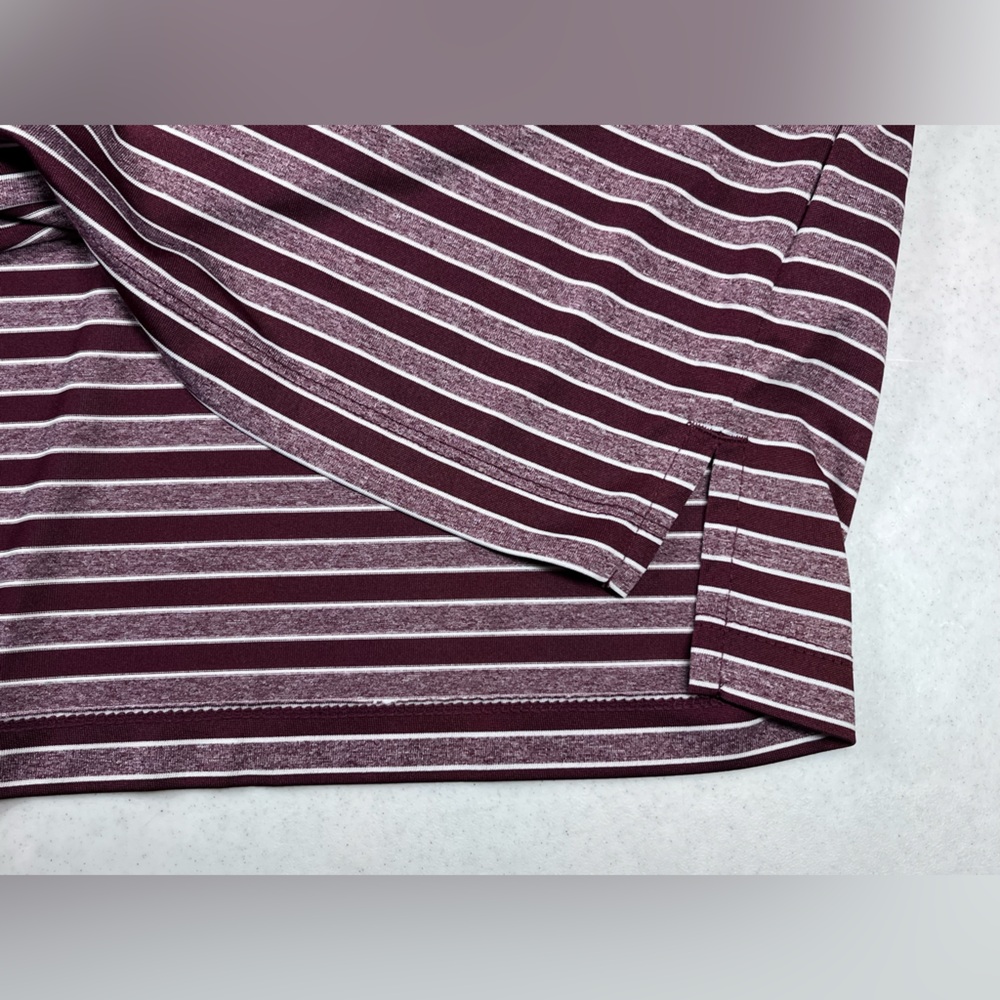 Columbia Golf Men’s XXL Maroon and White Striped Polo. MS State Embroidery. - Picture 6 of 11